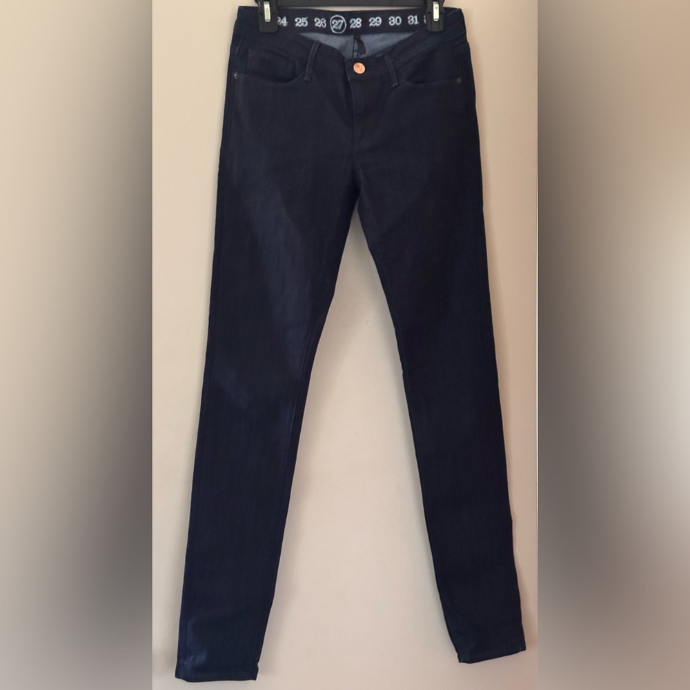 NWOT EARNEST SEWN Cigarette Leg HARLAN.93B Women’s Dark Blue Wash  Jeans Size 28